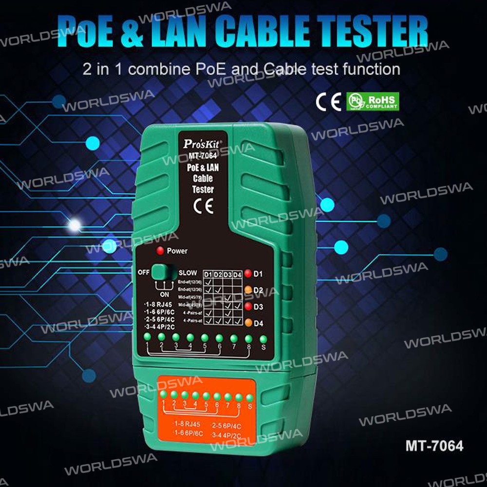 proskit mt-7064-c-2-in-1-separate-type-multi-functional-video-surveillance-poe-network-cable-tester-