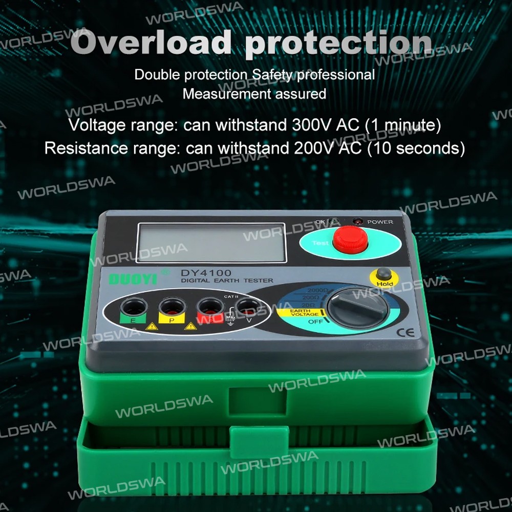 duoyi dy4100-0-2000-digital-earth-ground-resistance-meg-ohmmeter-8