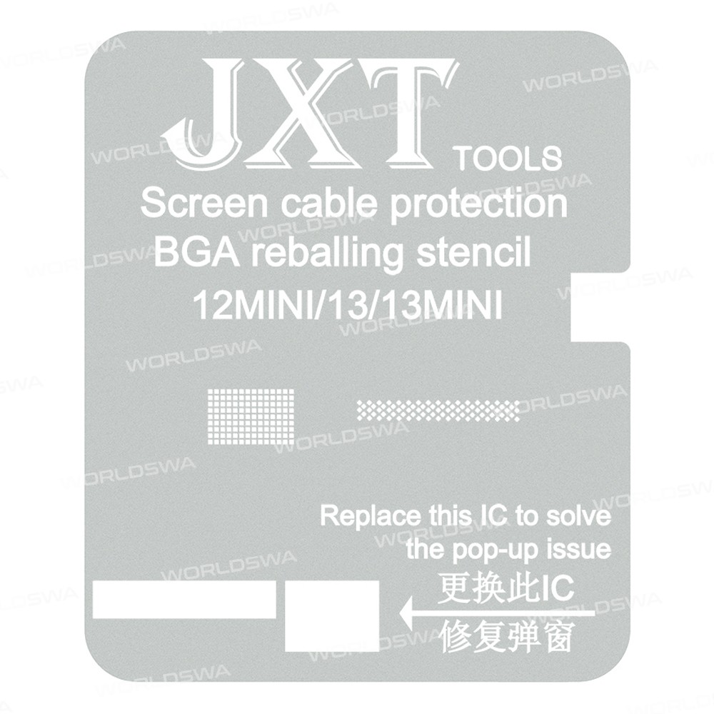 JXT LCD Screen Cable Protection & Tin Planting Steel Mesh for iPhone 11-13 Pro Max