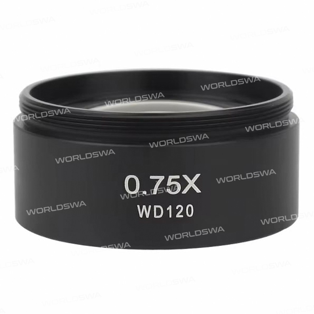 075x wd120-auxiliary-objective-lens-threaded-48mm-for-stereo-zoom-microscope-1