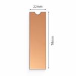 Pure Copper M.2 2280 SSD Heatsink with 6.0W/M K Thermal Pad for Computer Notebook - 2Pcs