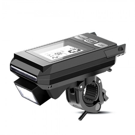 Full Screen Backlight Bike Cycling Speedmeter with Multifunctional Waterproof Light and Horn