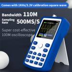 Fnirsi-1C15 Handheld Digital Oscilloscope 500MS / S Sampling Rate with 110MHz Bandwidth 1KHz / 3.3V