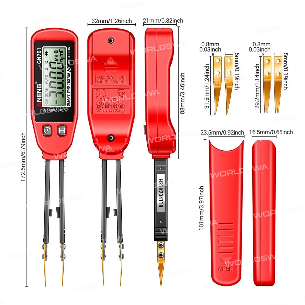 aneng gn701-handheld-smart-tweezer-multimeter-for-resistance-capacitance-led-diode-4