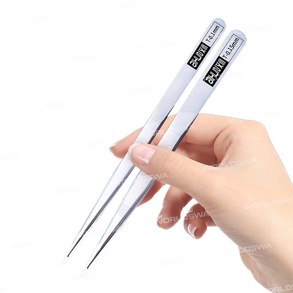 Aixun 0.1mm / 0.15mm Alloy Steel Precision Flying Wire Repair Tweezer