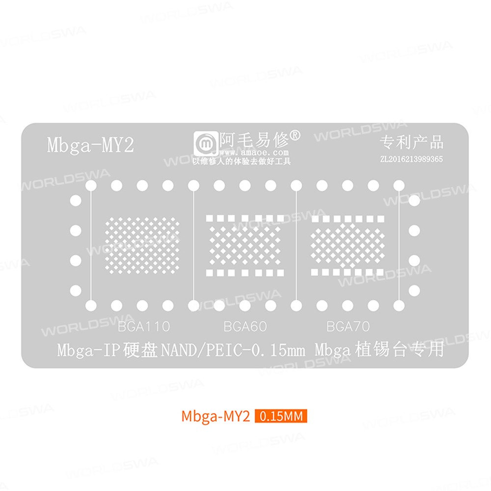 amaoe mbga-b3-memory-7-in-1-bga-reballing-stencil-platform-for-phone-memory-nand-pcie-emmc-4
